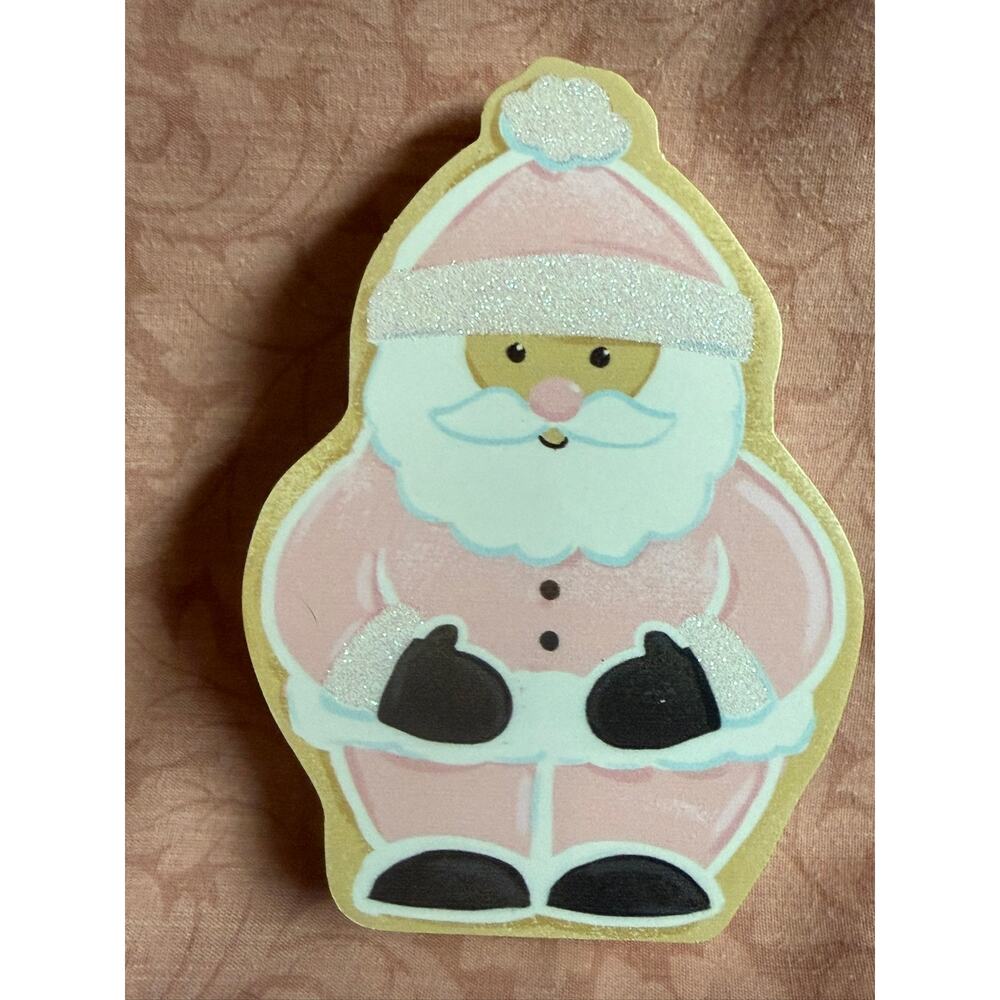 Christmas Santa and Snowman, Holiday, Festive, Shelf Decor, NEW